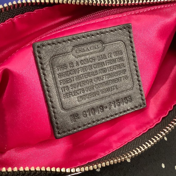 🎉HP🎉COACH Plaid Purse w/Leather Strap - Picture 9 of 9